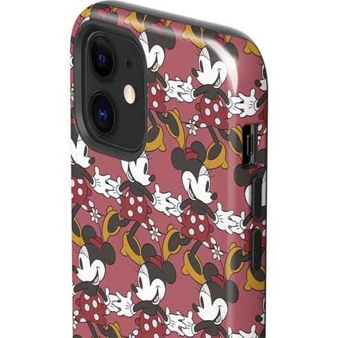 Disney Minnie Mouse Dancing Pattern iPhone 12 Impact Case