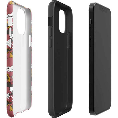 Disney Minnie Mouse Dancing Pattern iPhone 12 Impact Case