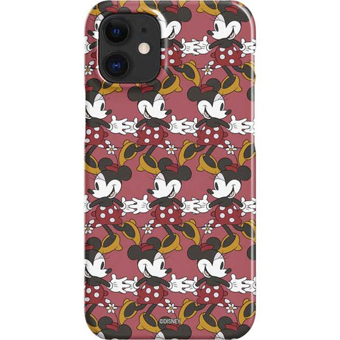 Disney Minnie Mouse Dancing Pattern iPhone 12 Mini Lite Case
