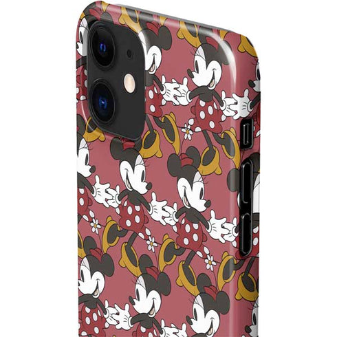 Disney Minnie Mouse Dancing Pattern iPhone 12 Mini Lite Case