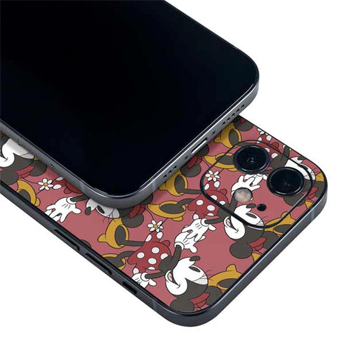 Disney Minnie Mouse Dancing Pattern iPhone 12 Mini Skin