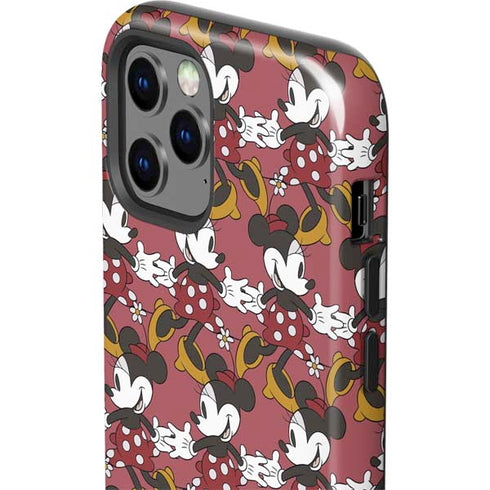 Disney Minnie Mouse Dancing Pattern iPhone 12 Pro Impact Case