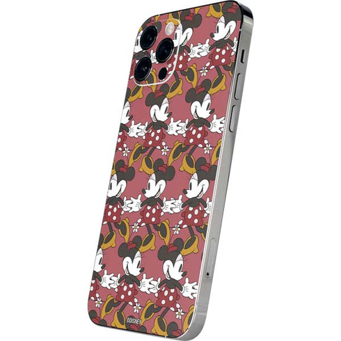 Disney Minnie Mouse Dancing Pattern iPhone 12 Pro Skin