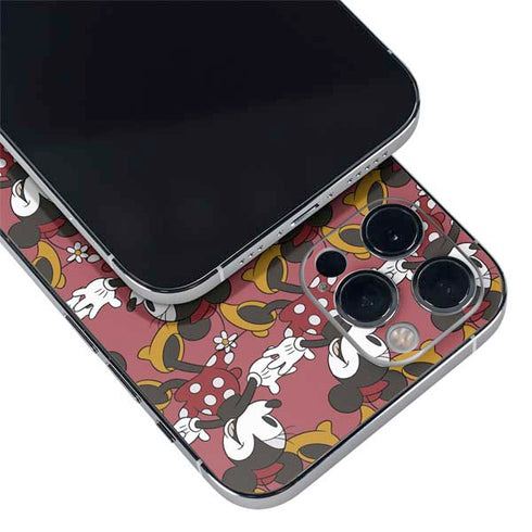 Disney Minnie Mouse Dancing Pattern iPhone 12 Pro Skin