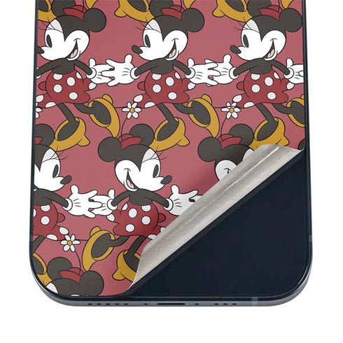 Disney Minnie Mouse Dancing Pattern iPhone 12 Skin