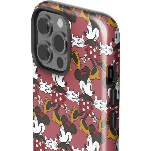 Disney Minnie Mouse Dancing Pattern iPhone 13 Pro Max Impact Case