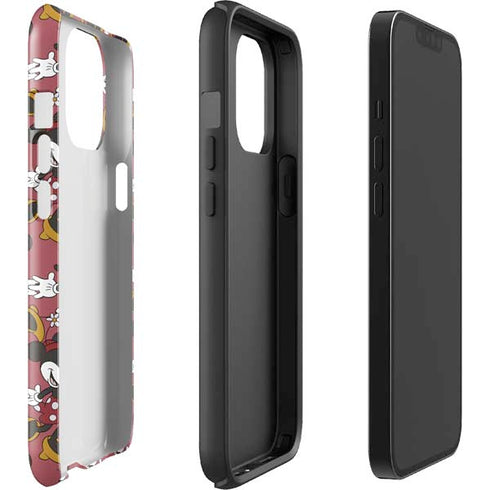 Disney Minnie Mouse Dancing Pattern iPhone 13 Pro Max Impact Case
