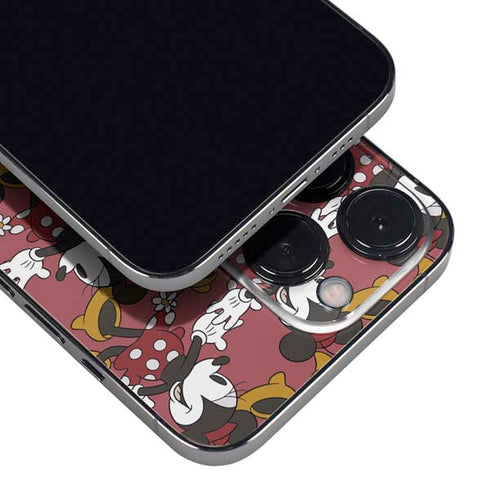 Disney Minnie Mouse Dancing Pattern iPhone 13 Pro Skin