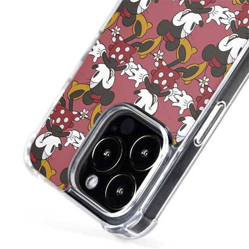 Disney Minnie Mouse Dancing Pattern iPhone 15 Pro Max MagSafe Case