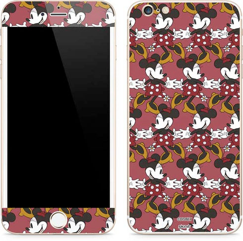 Disney Minnie Mouse Dancing Pattern iPhone 6/6s Plus Skin