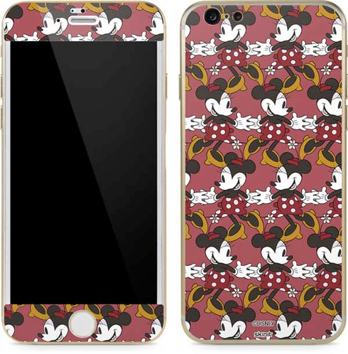 Disney Minnie Mouse Dancing Pattern iPhone 6/6s Skin
