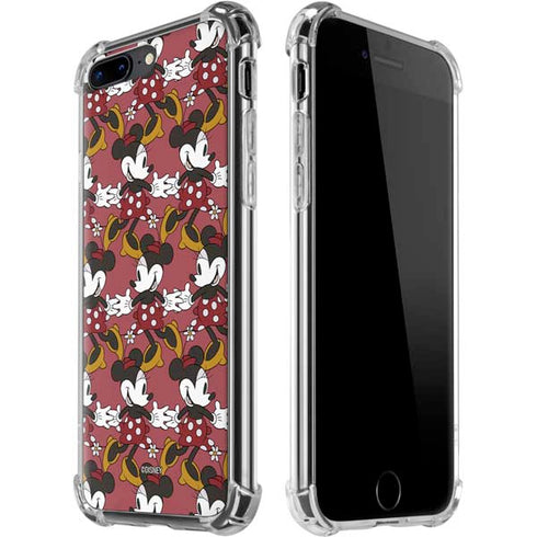 Disney Minnie Mouse Dancing Pattern iPhone 7/8 Plus Clear Case