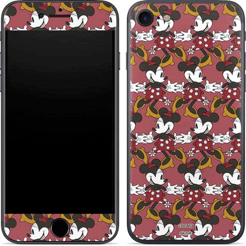 Disney Minnie Mouse Dancing Pattern iPhone 8 Skin