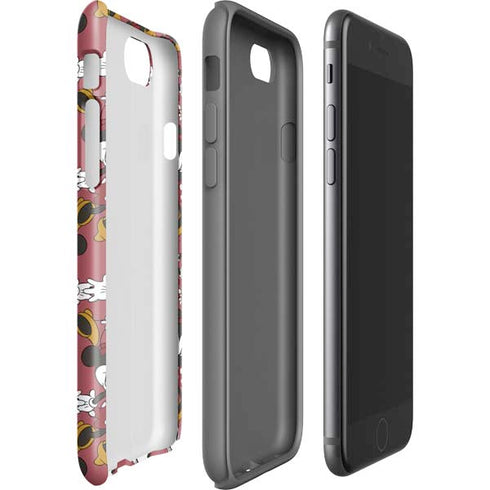 Disney Minnie Mouse Dancing Pattern iPhone SE (2nd & 3rd Gen) Pro Case