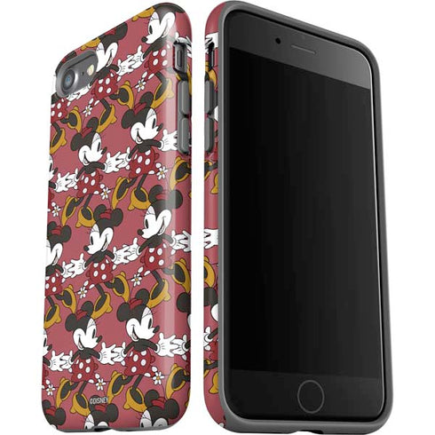 Disney Minnie Mouse Dancing Pattern iPhone SE (2nd & 3rd Gen) Pro Case