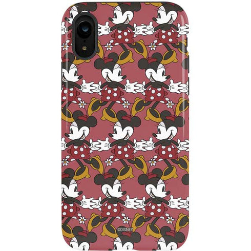 Disney Minnie Mouse Dancing Pattern iPhone XR Pro Case