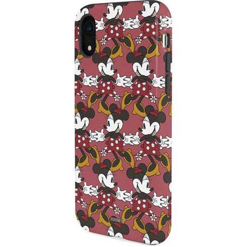 Disney Minnie Mouse Dancing Pattern iPhone XR Pro Case