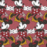 Disney Minnie Mouse Dancing Pattern iPhone XR Skin