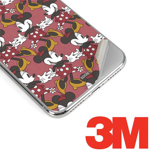 Disney Minnie Mouse Dancing Pattern iPhone XS Max Skin