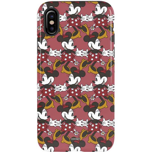 Disney Minnie Mouse Dancing Pattern iPhone XS Pro Case