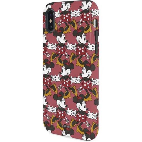 Disney Minnie Mouse Dancing Pattern iPhone XS Pro Case