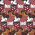 Disney Minnie Mouse Dancing Pattern iPhone XS Pro Case