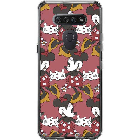 Disney Minnie Mouse Dancing Pattern LG K51/Q51 Clear Case