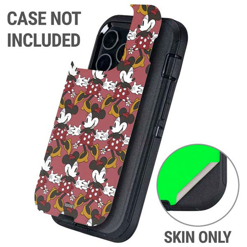 Disney Minnie Mouse Dancing Pattern Otterbox Defender iPhone Skin