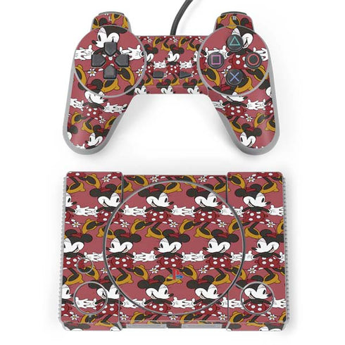 Disney Minnie Mouse Dancing Pattern PlayStation Classic Bundle Skin