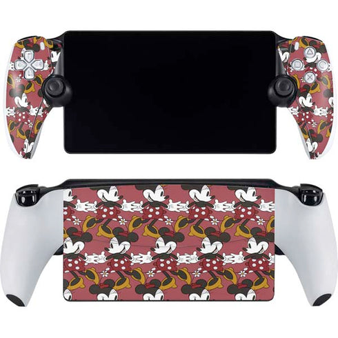 Disney Minnie Mouse Dancing Pattern PlayStation Portal Remote Player Skin