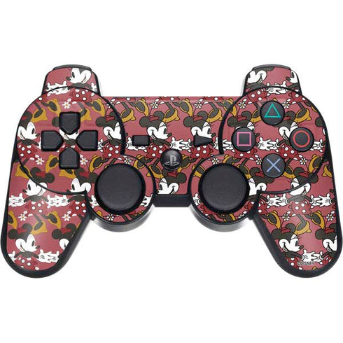 Disney Minnie Mouse Dancing Pattern PS3 Dual Shock wireless controller Skin