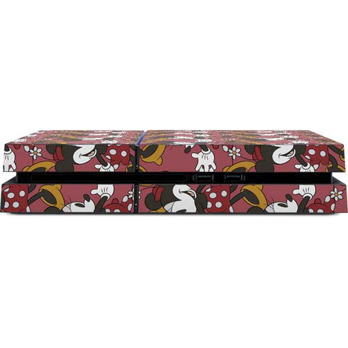 Disney Minnie Mouse Dancing Pattern PS4 Console Skin