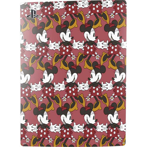 Disney Minnie Mouse Dancing Pattern PS5 Digital Edition Console Skin