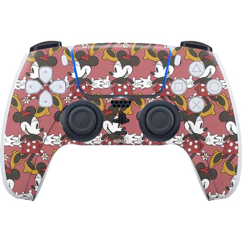 Disney Minnie Mouse Dancing Pattern PS5 Controller Skin