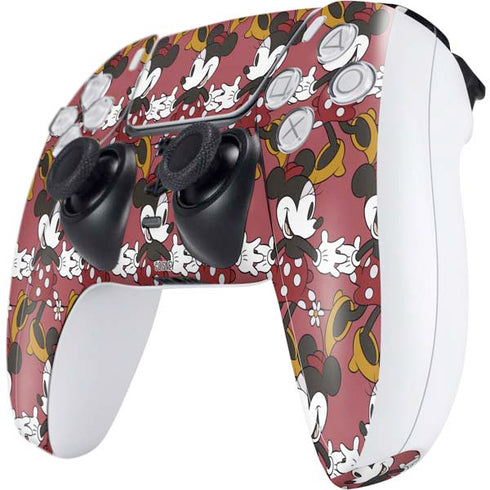 Disney Minnie Mouse Dancing Pattern PS5 Controller Skin