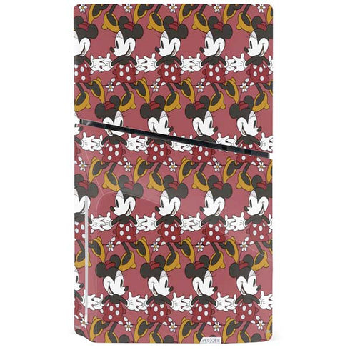 Disney Minnie Mouse Dancing Pattern PS5 Slim Disk Console Skin