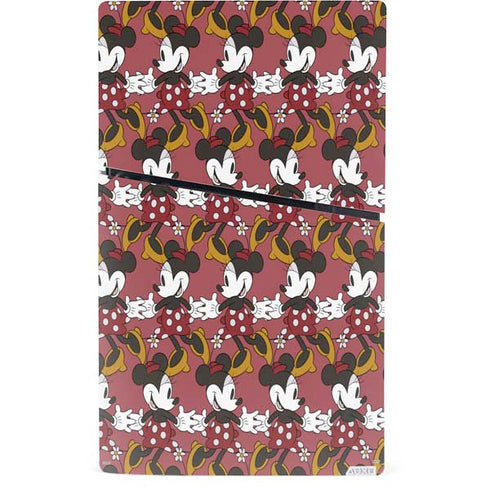Disney Minnie Mouse Dancing Pattern PS5 Slim Digital Edition Bundle Skin