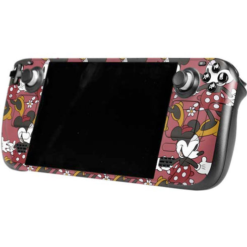 Disney Minnie Mouse Dancing Pattern Steam Deck Handheld Gaming Computer Skin