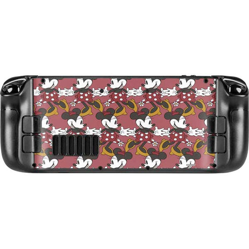 Disney Minnie Mouse Dancing Pattern Steam Deck Handheld Gaming Computer Skin