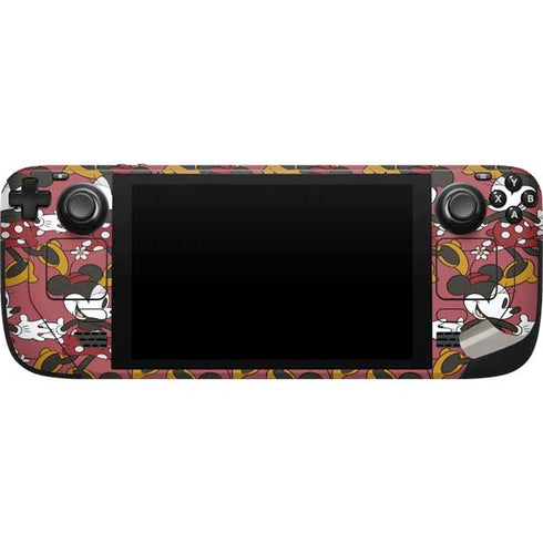 Disney Minnie Mouse Dancing Pattern Steam Deck Handheld Gaming Computer Skin