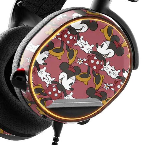 Disney Minnie Mouse Dancing Pattern SteelSeries Arctis 3 Skin