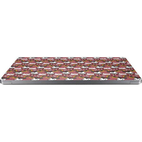 Disney Minnie Mouse Dancing Pattern Universal Laptop 11in (8.8 x 6.2in) Skin