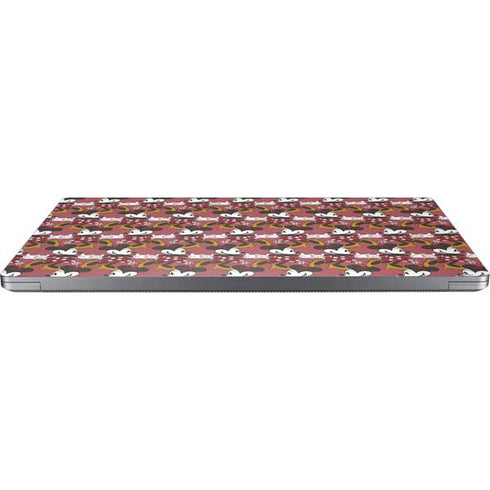 Disney Minnie Mouse Dancing Pattern Universal Laptop 12in (9.8 x 6.8in) Skin