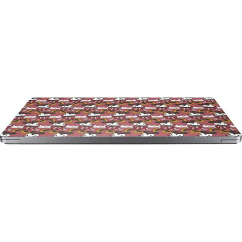 Disney Minnie Mouse Dancing Pattern Universal Laptop 13in (10.6 x 7.6in) Skin
