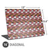 Disney Minnie Mouse Dancing Pattern Universal Laptop 16in (13 x 9.4in) Skin