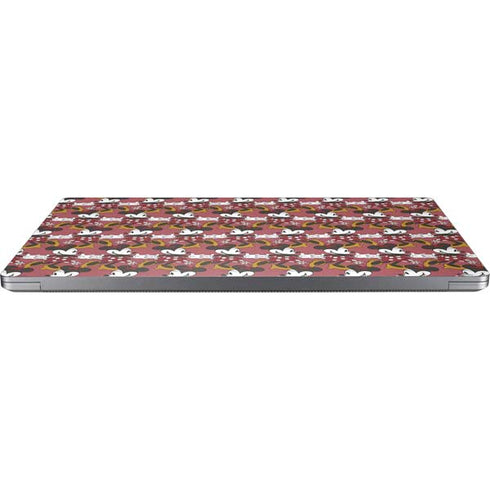 Disney Minnie Mouse Dancing Pattern Universal Laptop 16in (13 x 9.4in) Skin