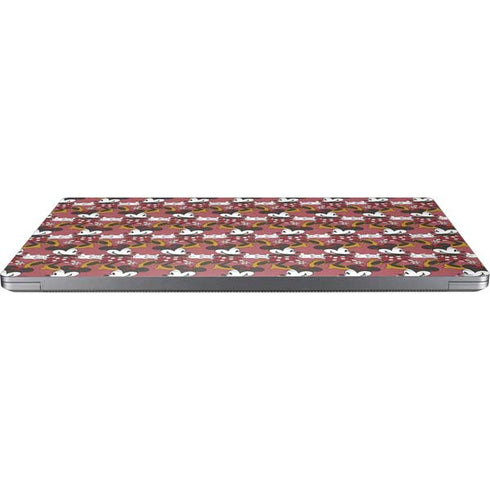 Disney Minnie Mouse Dancing Pattern Universal Laptop 17in (13.8 x 10in) Skin