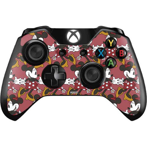 Disney Minnie Mouse Dancing Pattern Xbox One Controller Skin