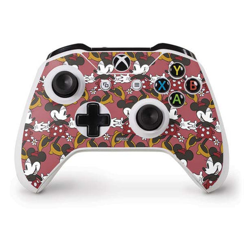 Disney Minnie Mouse Dancing Pattern Xbox One S Controller Skin