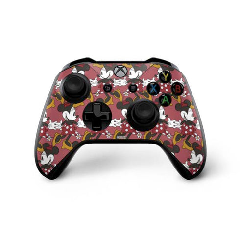 Disney Minnie Mouse Dancing Pattern Xbox One X Controller Skin